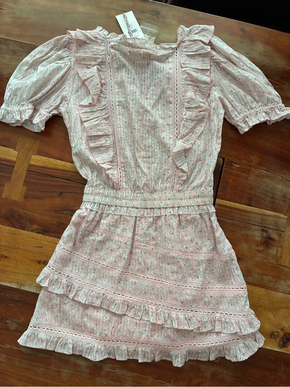 LoveShackFancy Sutton Dress Rosemist XS NWT - Picture 2 of 3